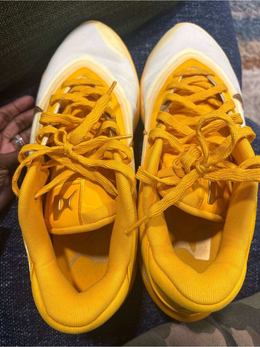 Nike Yellow and White Men's Sneakers - Bold Yellow Athletic Shoes